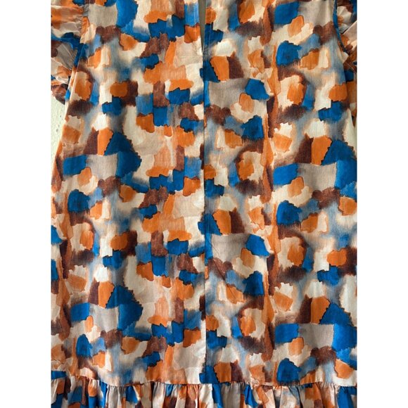 Pinch Womens Ruffle Sleeve Dress Multicolor Abstract Pattern - Picture 10 of 10